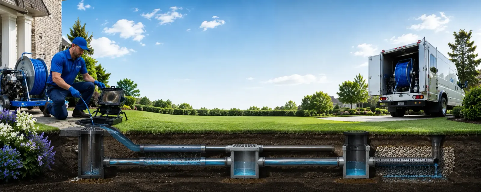 Outdoor drain cleaning information for Mountainhome, PA